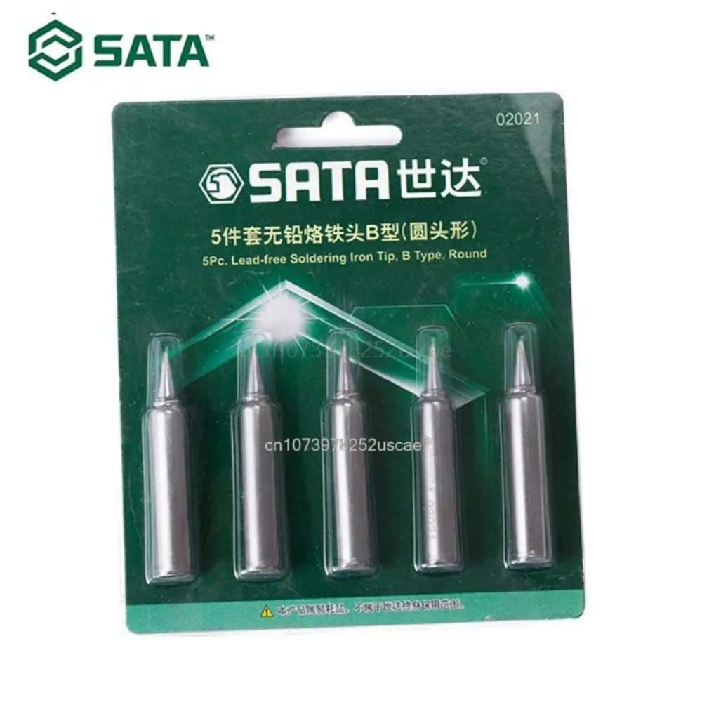 SATA 무연 납땜 인두팁 B 타입 원형 인두팁 세트 I 타입 1.2D 타입 슬롯 2C 타입 U자형 5pcs 02021 [SATA-84]