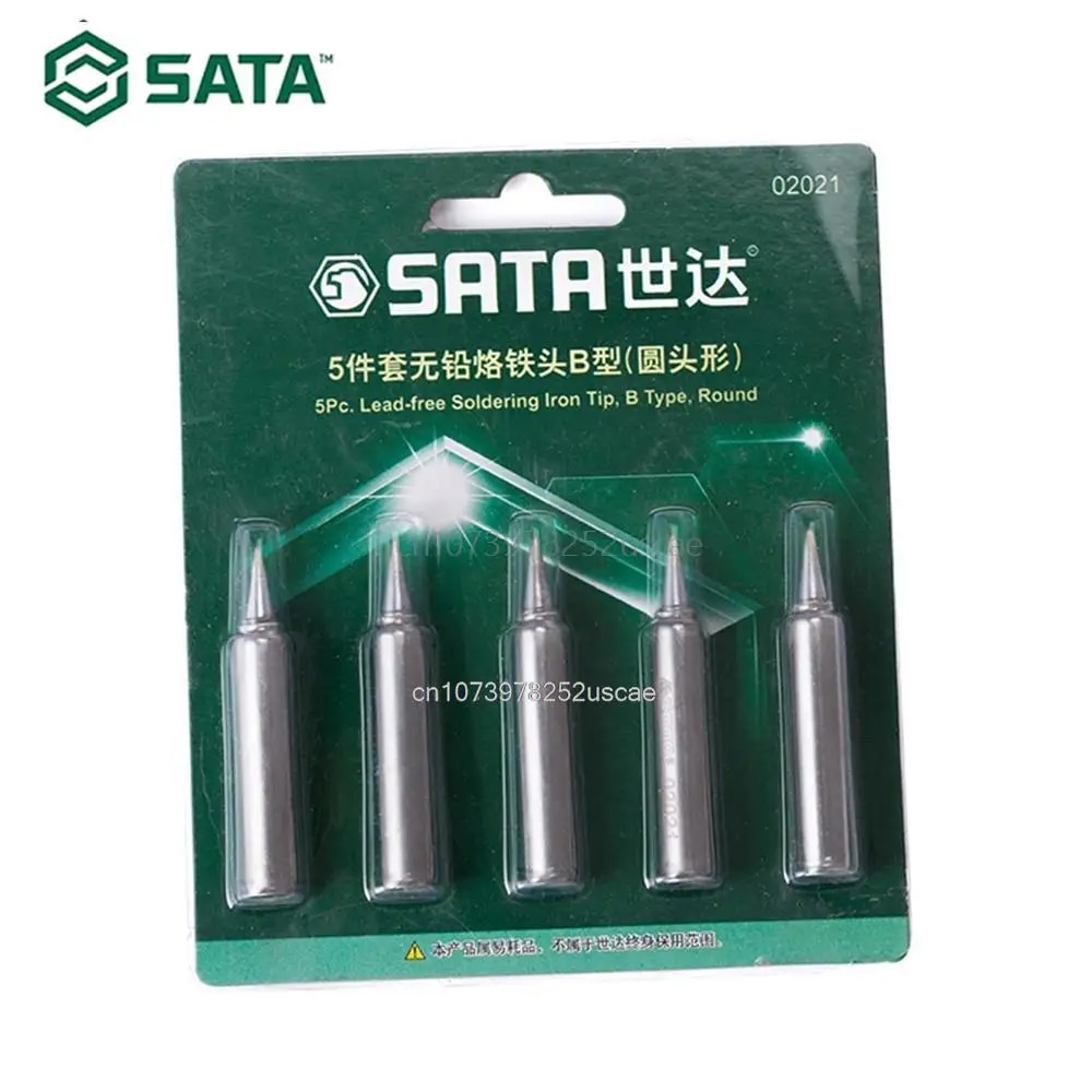 SATA 무연 납땜 인두팁 B 타입 원형 인두팁 세트 I 타입 1.2D 타입 슬롯 2C 타입 U자형 5pcs 02021 [SATA-84]